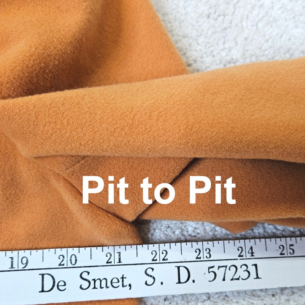 VTG CASUAL CORNER Y2K Women's‎ Pumpkin Cashmere Wool Blazer XL Made in Romania - Picture 5 of 7